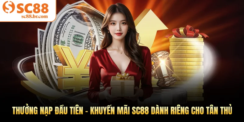 Thưởng nạp đầu tiên - Khuyến mãi Sc88 dành riêng cho tân thủ